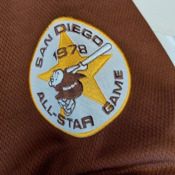 Vintage GIII Mens Size 3XL San Diego Padres Jersey 1978 All Star Game Patch - Picture 6 of 12